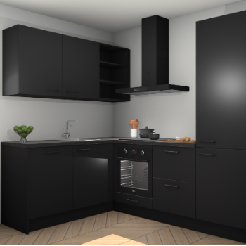 Zwarte keuken Boekarest 116950