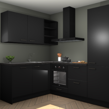 Zwarte keuken Boekarest 116951