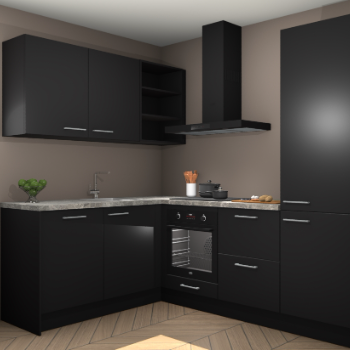 Zwarte keuken Boekarest 92769