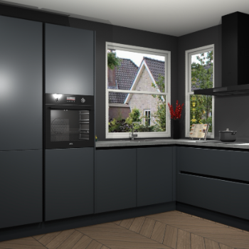 Onyxgrijze greeploze keuken Kotor 116470