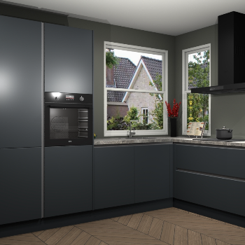 Onyxgrijze greeploze keuken Kotor 116481