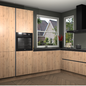 Madera Natuur greeploze keuken Kotor 116661