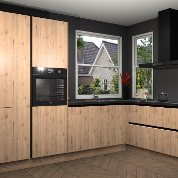 Madera Natuur greeploze keuken Kotor 116664