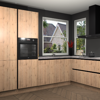 Madera Natuur greeploze keuken Kotor 116678