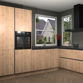 Madera Natuur greeploze keuken Kotor 116682