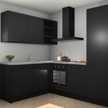 Zwarte keuken Boekarest 117007