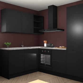 Zwarte keuken Boekarest 117010