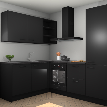 Zwarte keuken Boekarest 117016