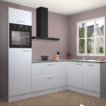 Sneeuwwitte hoogglans keuken Victoria 116336