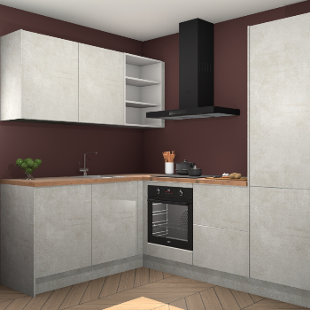 Beton Opaal keuken Boekarest 117075