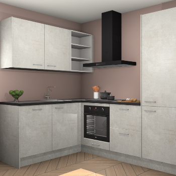 Beton Opaal keuken Boekarest 117080