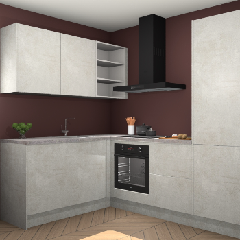 Beton Opaal keuken Boekarest 117100