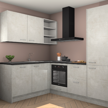 Beton Opaal keuken Boekarest 117102