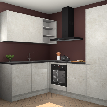 Beton Opaal keuken Boekarest 117107