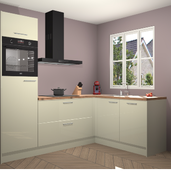 Magnolia hoogglans keuken Victoria 116241