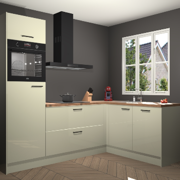 Magnolia hoogglans keuken Victoria 116245