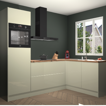 Magnolia hoogglans keuken Victoria 116247