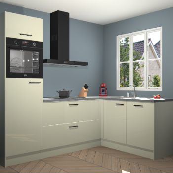 Magnolia hoogglans keuken Victoria 116551