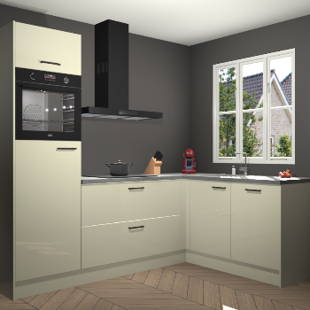 Magnolia hoogglans keuken Victoria 116556