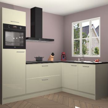 Magnolia hoogglans keuken Victoria 116534