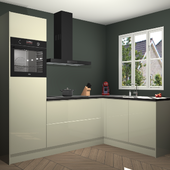 Magnolia hoogglans keuken Victoria 116567