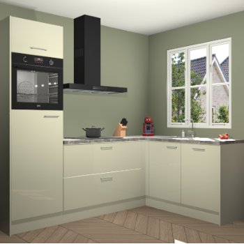 Magnolia hoogglans keuken Victoria 117093