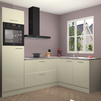 Magnolia hoogglans keuken Victoria 116536