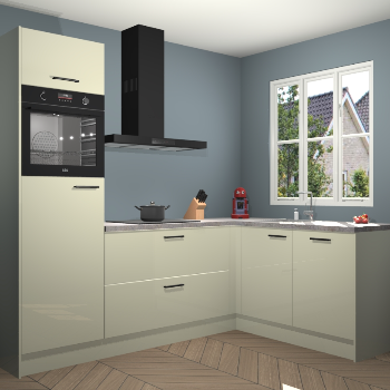 Magnolia hoogglans keuken Victoria 116554