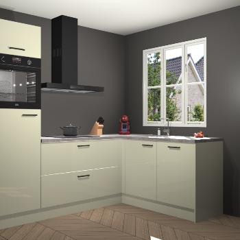 Magnolia hoogglans keuken Victoria 116559