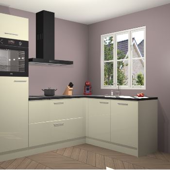 Magnolia hoogglans keuken Victoria 116537