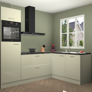 Magnolia hoogglans keuken Victoria 116543