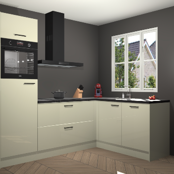 Magnolia hoogglans keuken Victoria 116560