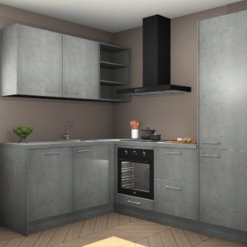 Beton Parelgrijs keuken Boekarest 117212