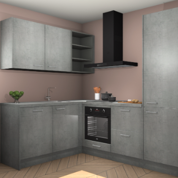 Beton Parelgrijs keuken Boekarest 117213