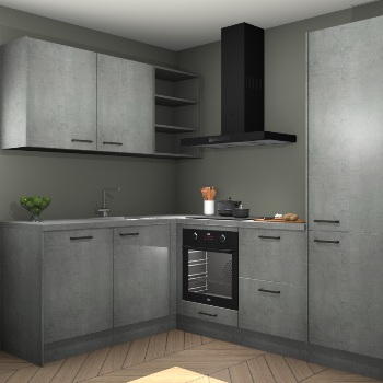 Beton Parelgrijs keuken Boekarest 117216