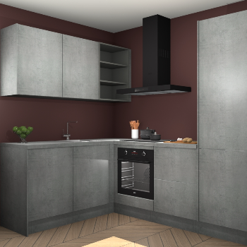 Beton Parelgrijs keuken Boekarest 117218