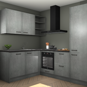 Beton Parelgrijs keuken Boekarest 117224