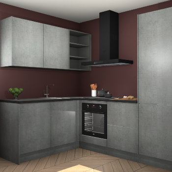 Beton Parelgrijs keuken Boekarest 117226