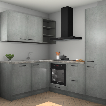 Beton Parelgrijs keuken Boekarest 117230