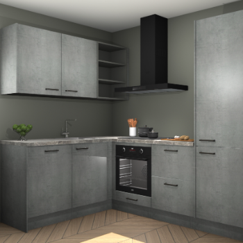 Beton Parelgrijs keuken Boekarest 117231