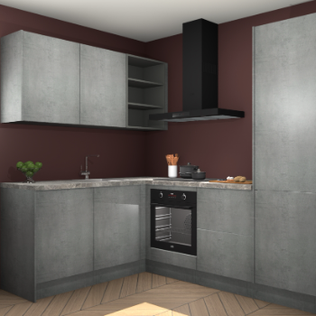 Beton Parelgrijs keuken Boekarest 117233