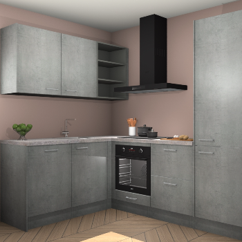 Beton Parelgrijs keuken Boekarest 117237