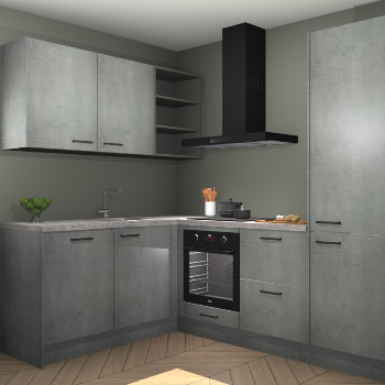 Beton Parelgrijs keuken Boekarest 117240