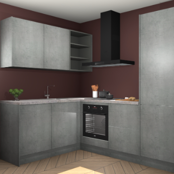 Beton Parelgrijs keuken Boekarest 117242