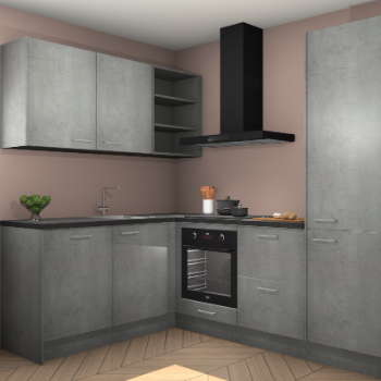 Beton Parelgrijs keuken Boekarest 117288