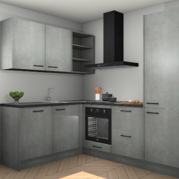 Beton Parelgrijs keuken Boekarest 117289