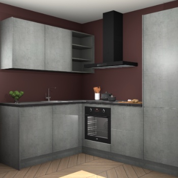 Beton Parelgrijs keuken Boekarest 117292