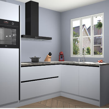 Sneeuwwitte greeploze keuken Victoria 116782