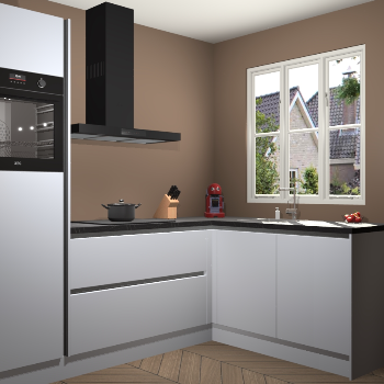 Sneeuwwitte greeploze keuken Victoria 116769