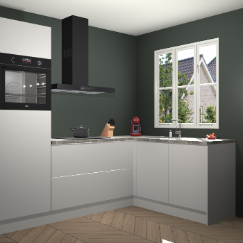 Zijdegrijze keuken Victoria 116942